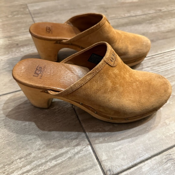 UGG Wooden Leather Clogs - Picture 4 of 7